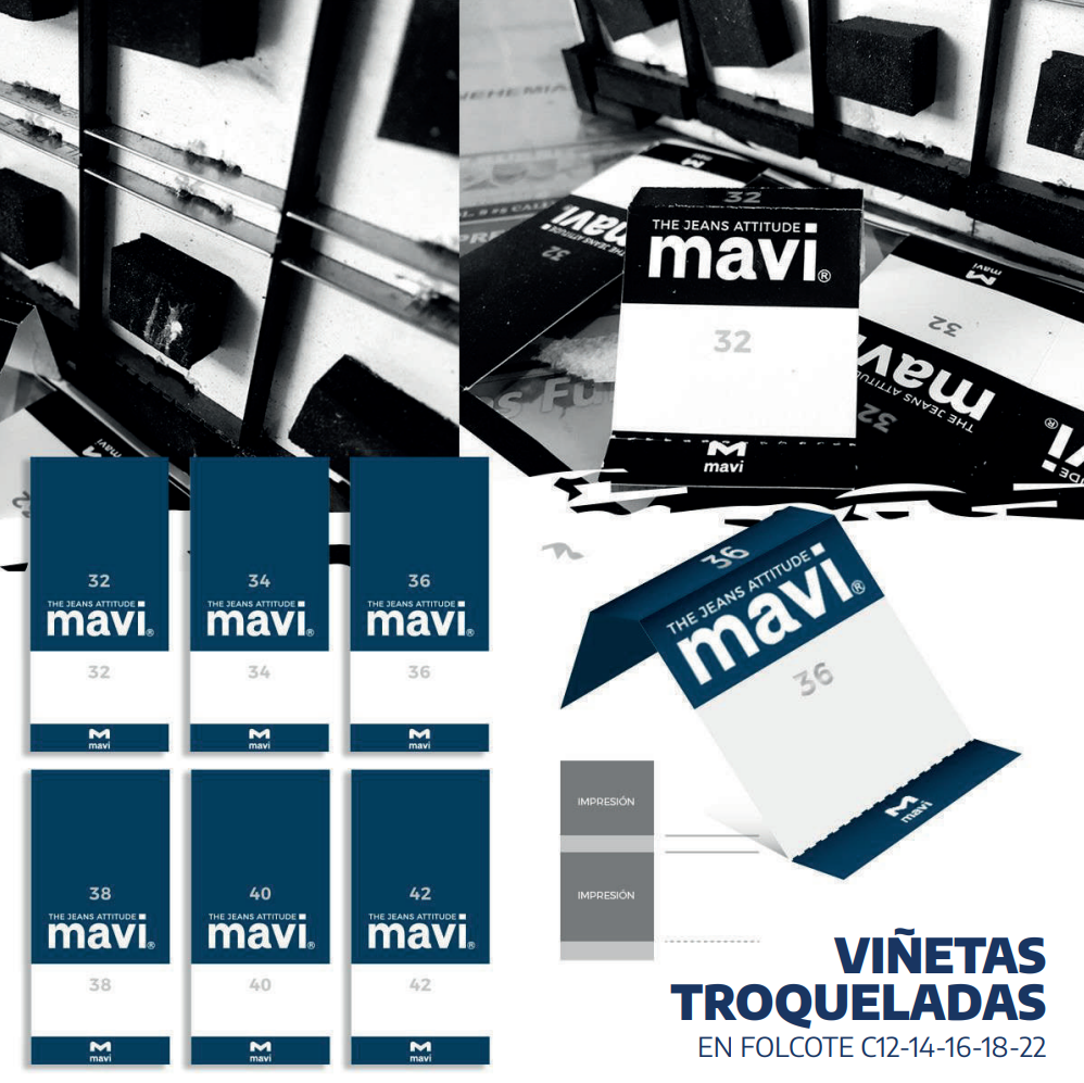 viñetas troqueladas